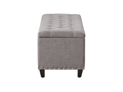 light grey End of Bed Storage Bench Leilani Collection product image by CorLiving#color_leilani-light-grey