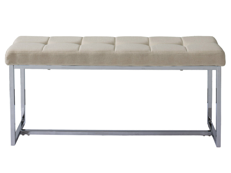 beige Narrow Entryway Bench Huntington Collection product image by CorLiving