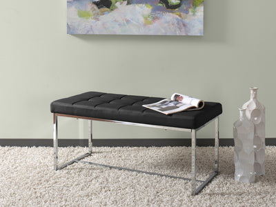 Black Entryway Bench Huntington Collection lifestyle scene by CorLiving#color_huntington-black