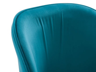 teal Velvet Side Chair Ayla Collection detail image by CorLiving#color_teal