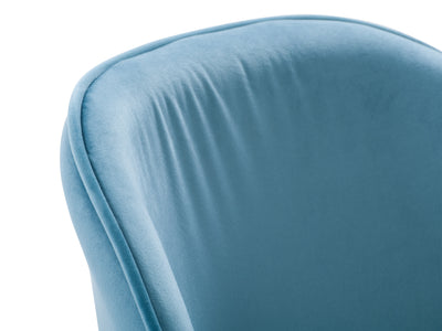 blue Velvet Side Chair Ayla Collection detail image by CorLiving#color_blue