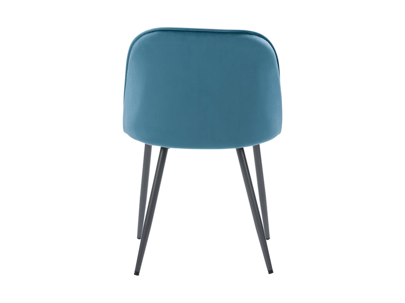 blue Velvet Side Chair Ayla Collection product image by CorLiving
