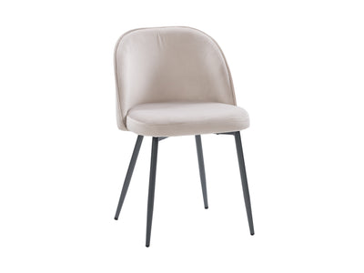 greige Velvet Side Chair Ayla Collection product image by CorLiving#color_greige