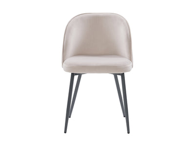 greige Velvet Side Chair Ayla Collection product image by CorLiving#color_greige