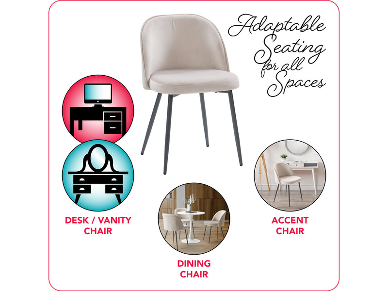 greige 4 Piece Bistro Dining Set Ivo Collection infographic by CorLiving