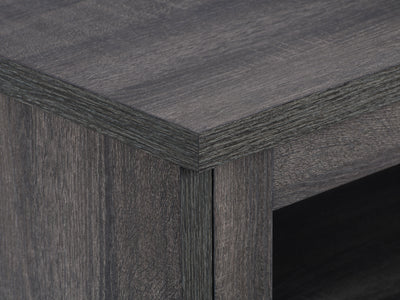 dark grey TV Bench for TV's up to 95" Fremont Collection detail image by CorLiving#color_dark-grey