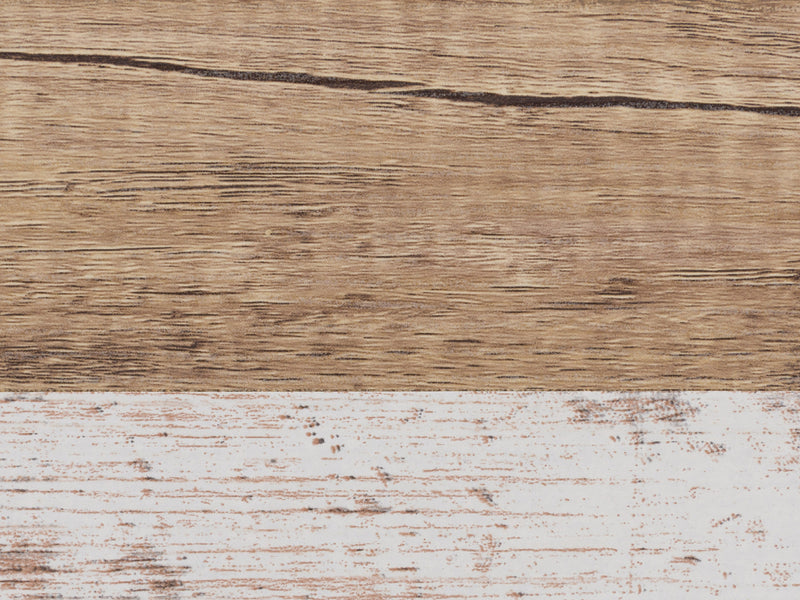 distressed warm beige white duotone White and Wood Desk Aurora Collection detail image by CorLiving