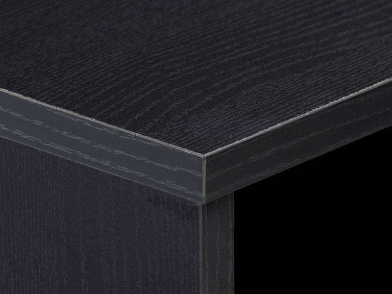 chevron pattern ravenwood black Small Desk with Drawer Ellison Collection detail image by CorLiving