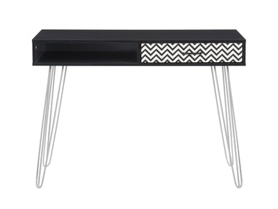 chevron pattern ravenwood black Small Desk with Drawer Ellison Collection product image by CorLiving#color_chevron-pattern-ravenwood-black