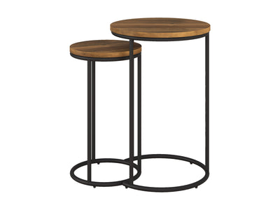 brown Nesting Side Table Fort Worth Collection product image by CorLiving#color_fort-worth-brown-wood