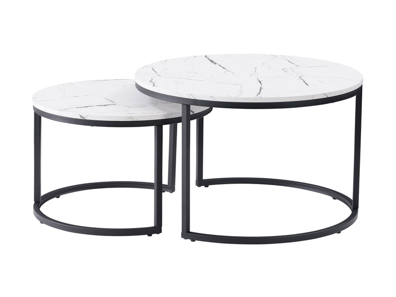 marble Nesting Coffee Table Fort Worth Collection product image by CorLiving