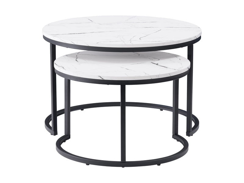 marble Nesting Coffee Table Fort Worth Collection product image by CorLiving