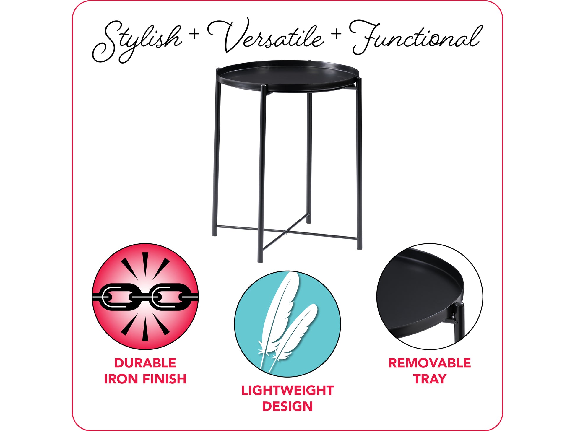 Modern side table with a sleek black metal frame, light wood tabletop, and lower shelf; perfect for living rooms or bedrooms, offering minimalist design and functional storage.
