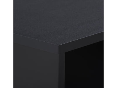 black Mid Century Desk Acerra Collection detail image by CorLiving#color_black