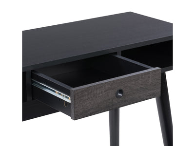 black Mid Century Desk Acerra Collection detail image by CorLiving#color_black