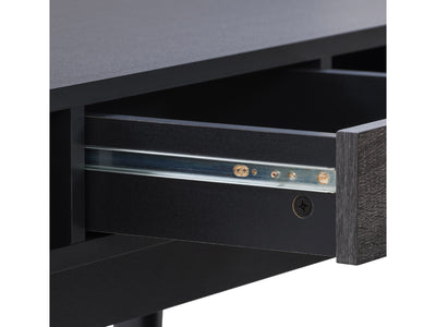 black Mid Century Desk Acerra Collection detail image by CorLiving#color_black