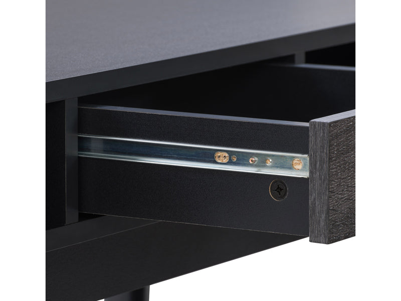 black Mid Century Desk Acerra Collection detail image by CorLiving