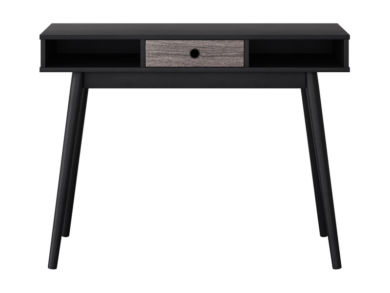 black Mid Century Desk Acerra Collection product image by CorLiving