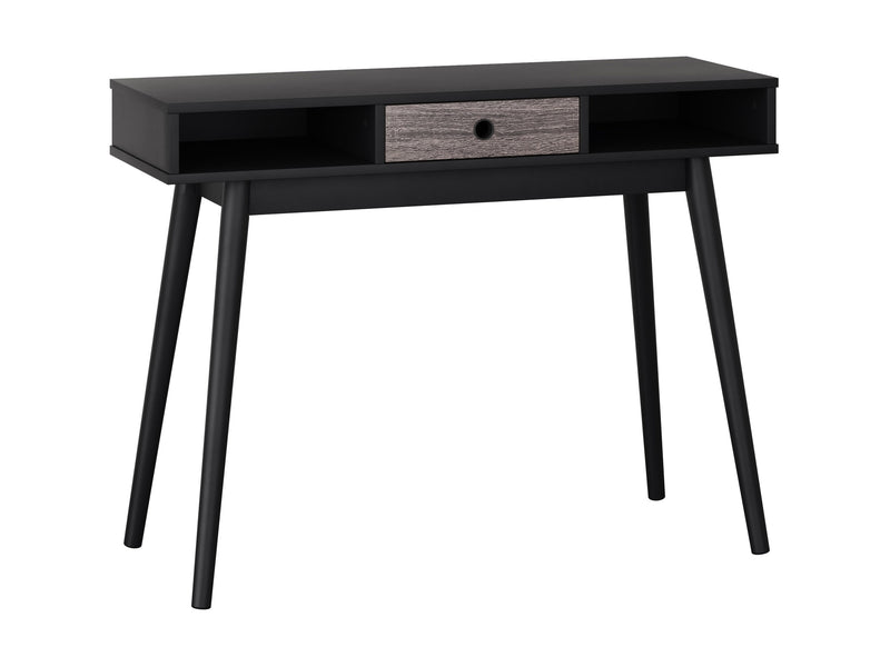 black Mid Century Desk Acerra Collection product image by CorLiving