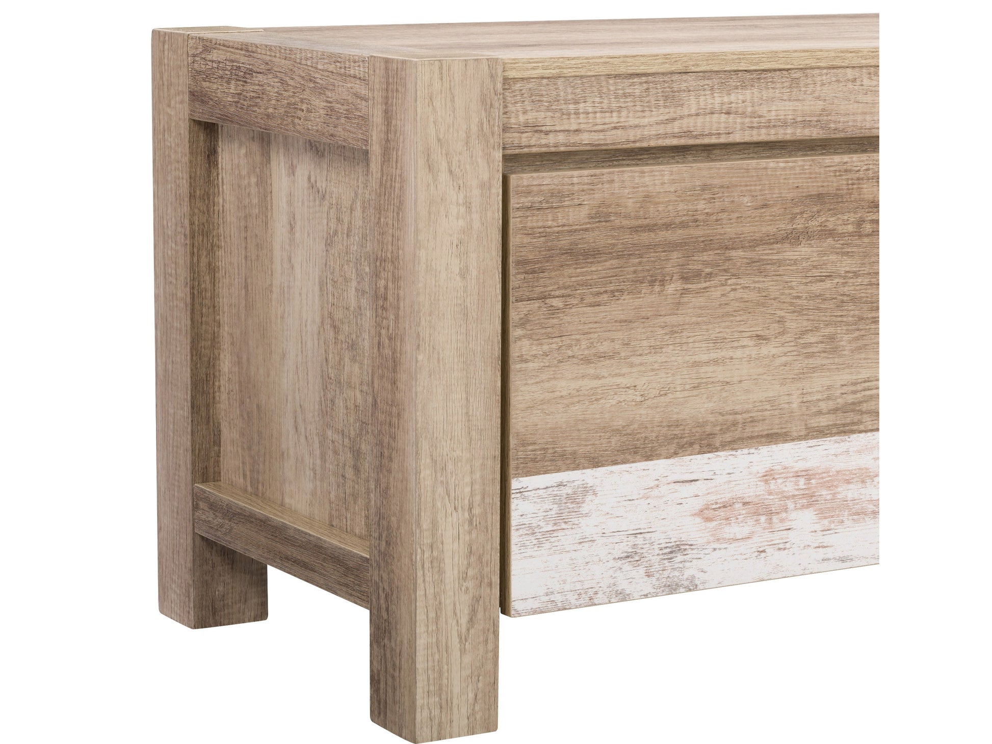Modern TV stand with doors, fits TVs up to 95 inches, featuring a sleek black finish, wooden texture, and minimalist design with ample storage space and cable management options.