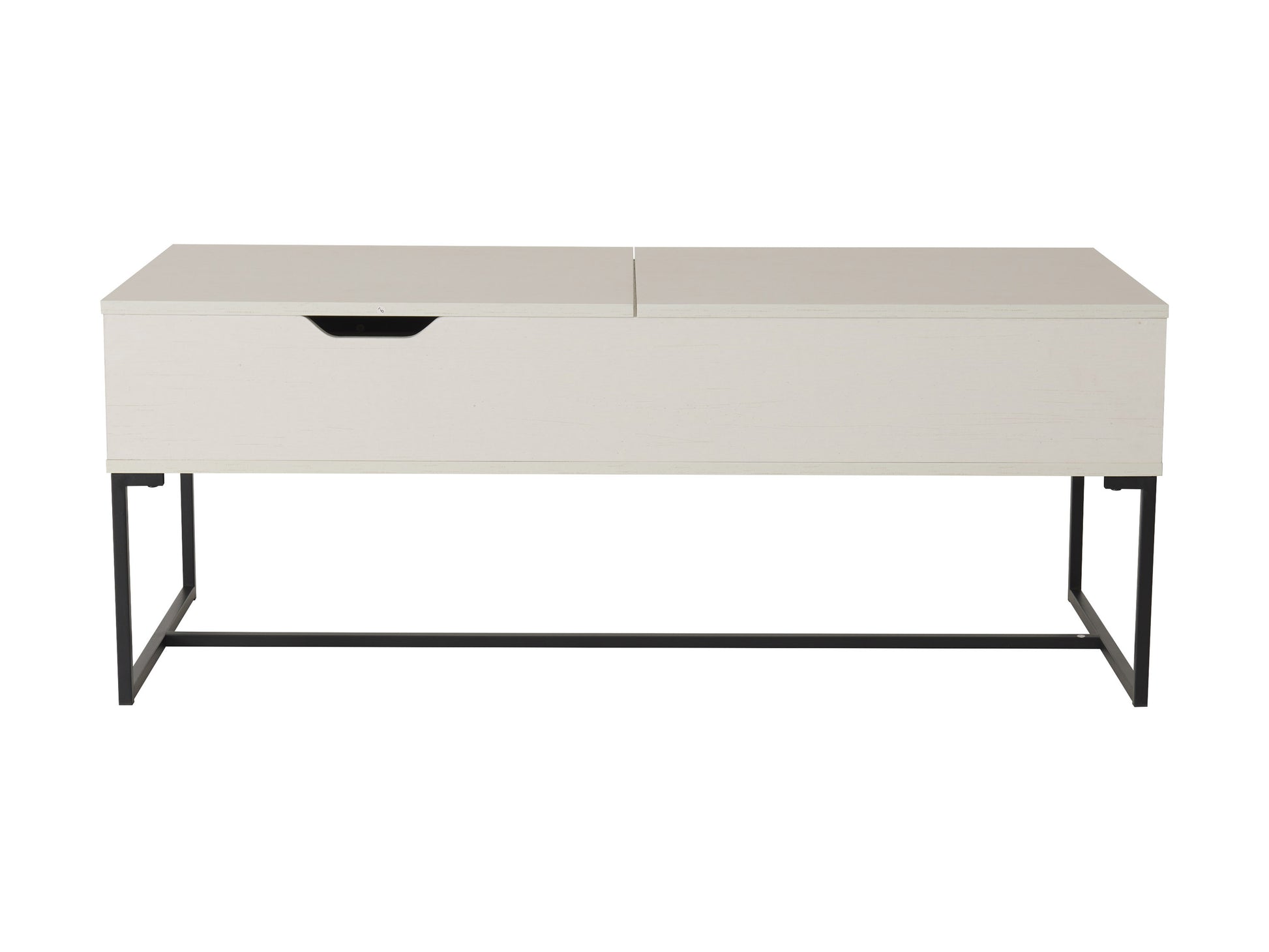 White lift top coffee table with hidden storage, featuring a sleek white finish, modern design, and sturdy wooden construction, perfect for contemporary living rooms and multifunctional use.