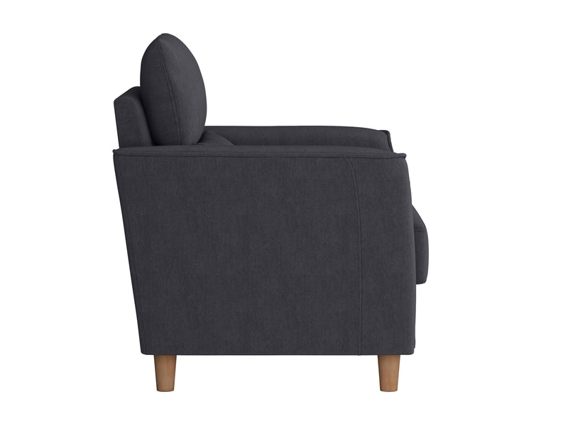 dark grey Modern Accent Chair Caroline Collection product image by CorLiving