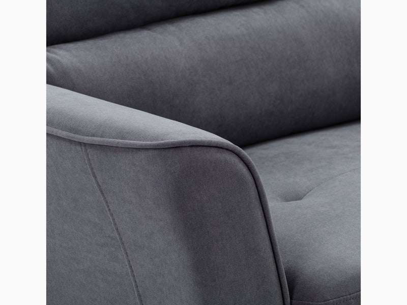 dark grey 2 Seater Sofa Loveseat Caroline collection detail image by CorLiving