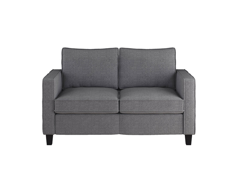 grey 2 Seater Loveseat and Chair Set, 2 piece Georgia Collection detail image by CorLiving