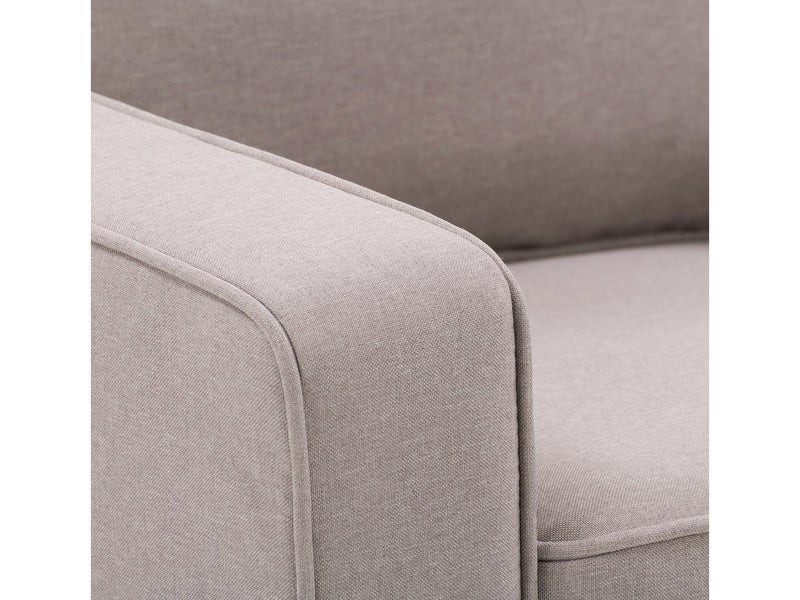 taupe 2 Seater Loveseat and Chair Set, 2 piece Georgia Collection detail image by CorLiving