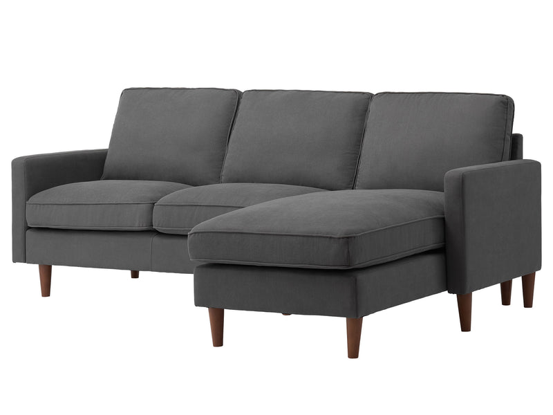 grey Reversible Sectional Sofa Lena collection product image by CorLiving