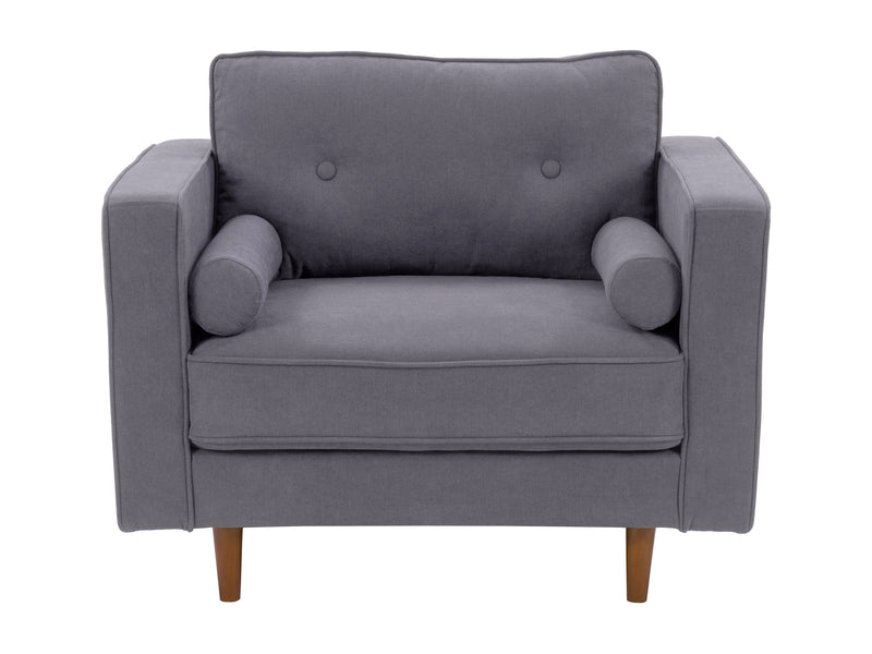 grey Mid-Century Modern Accent Chair Mulberry Collection product image by CorLiving
