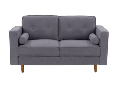 grey 2 Seater Loveseat Sofa Mulberry collection product image by CorLiving#color_grey