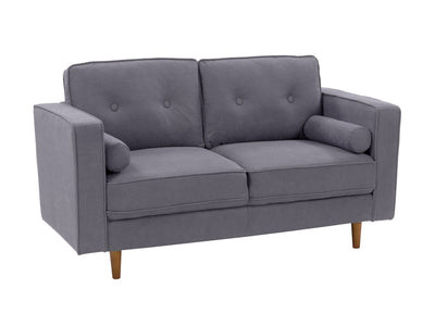 grey 2 Seater Loveseat Sofa Mulberry collection product image by CorLiving#color_grey