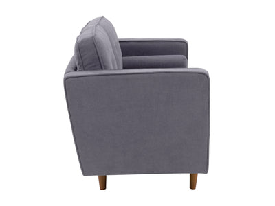 grey 2 Seater Loveseat Sofa Mulberry collection product image by CorLiving#color_grey