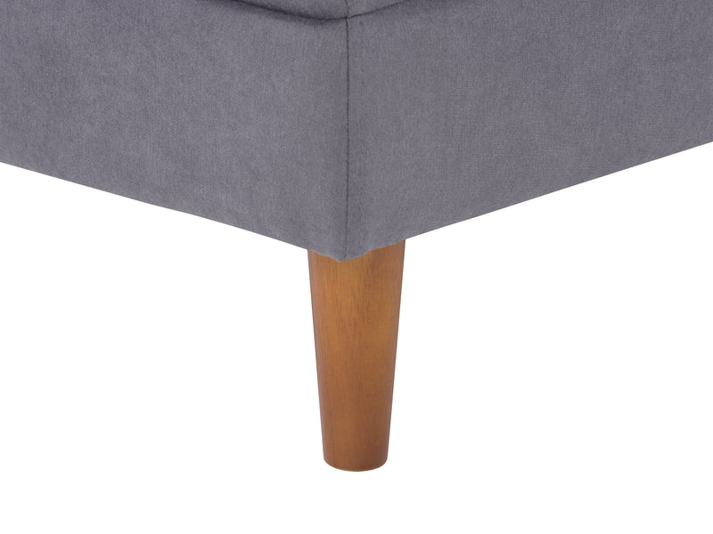 grey Mid-Century Modern Ottoman Mulberry Collection detail image by CorLiving
