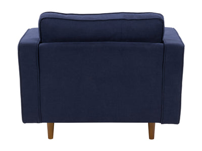 navy blue Mid-Century Modern Accent Chair Mulberry Collection product image by CorLiving#color_mulberry-navy-blue