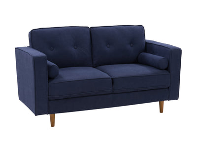 navy blue 2 Seater Loveseat Sofa Mulberry collection product image by CorLiving#color_navy-blue