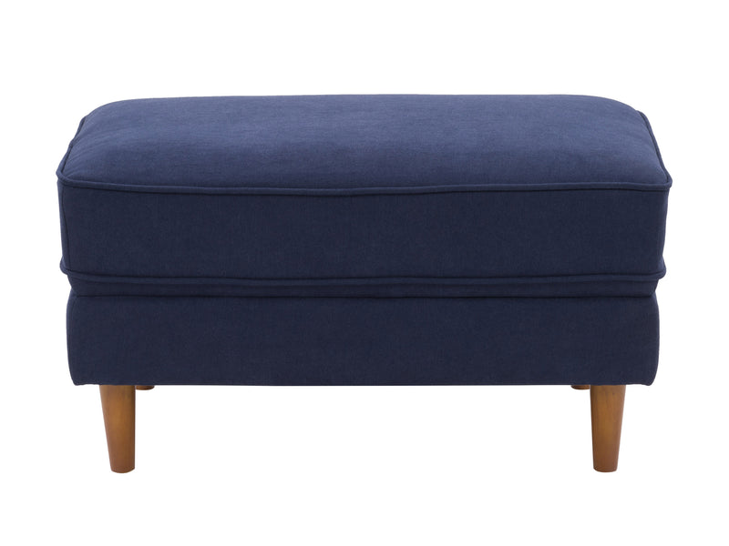 navy blue Mid-Century Modern Ottoman Mulberry Collection product image by CorLiving