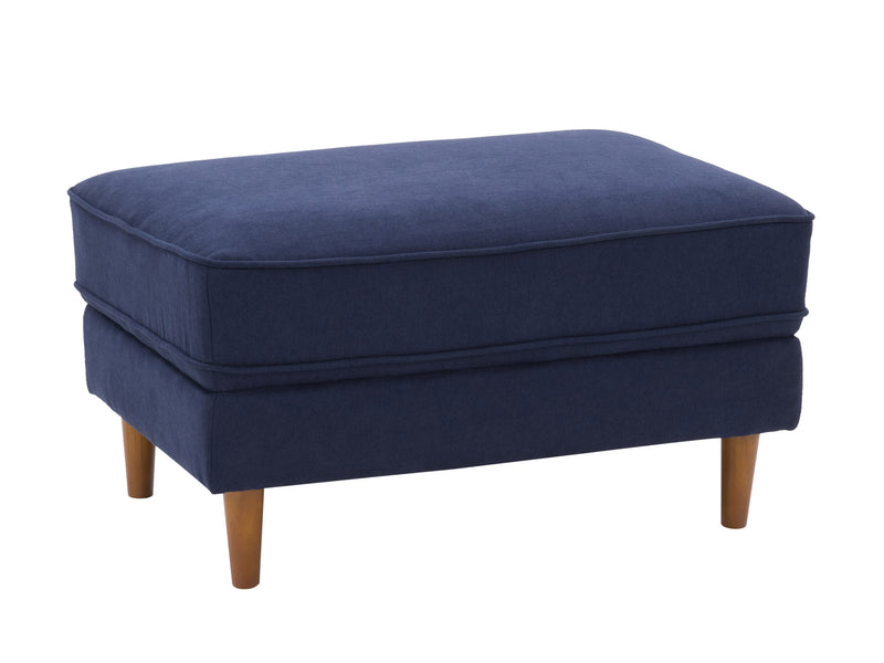 navy blue Mid-Century Modern Ottoman Mulberry Collection product image by CorLiving