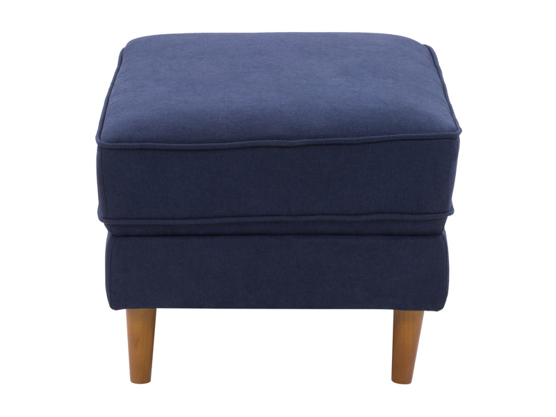 navy blue Mid-Century Modern Ottoman Mulberry Collection product image by CorLiving