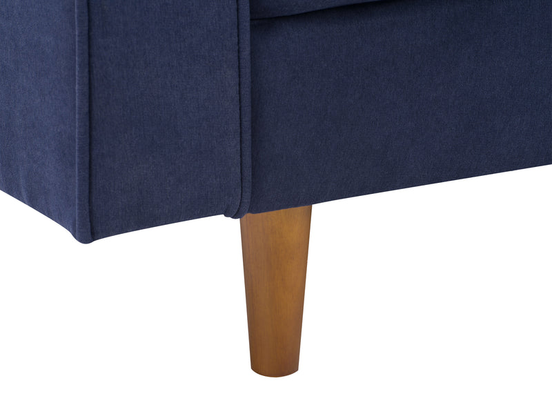 navy blue 3 Seater Sofa Mulberry collection detail image by CorLiving