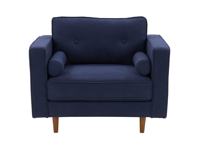 navy blue Living Room Sofa Set, 4 piece Mulberry collection detail image by CorLiving