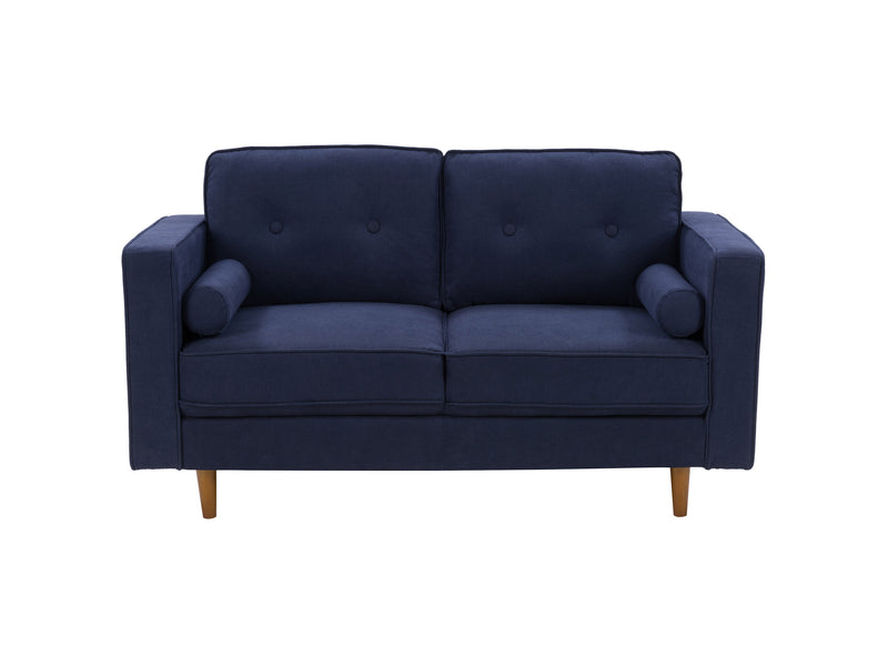 navy blue Living Room Sofa Set, 4 piece Mulberry collection detail image by CorLiving