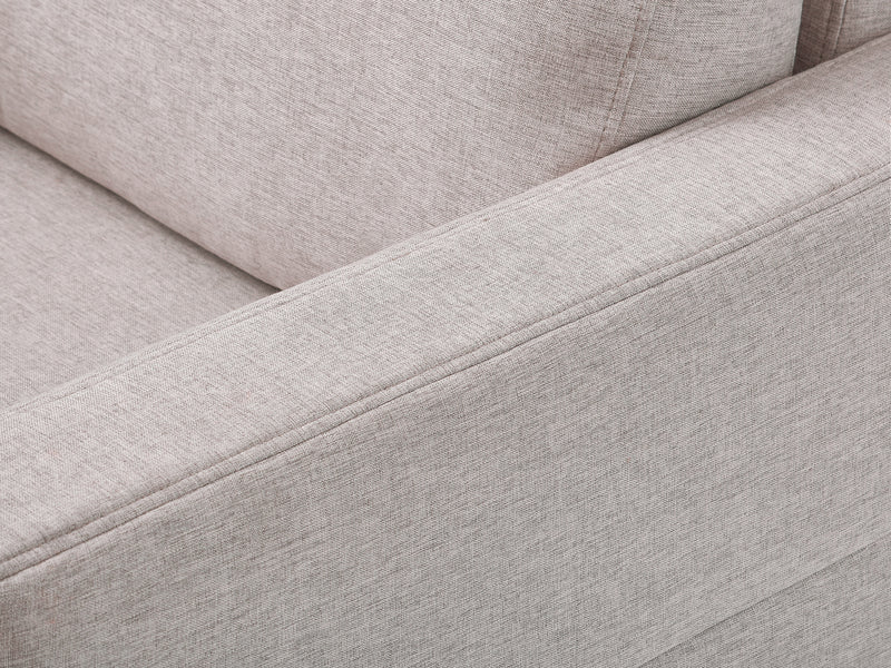 light grey Modern Armchair Clara Collection detail image by CorLiving