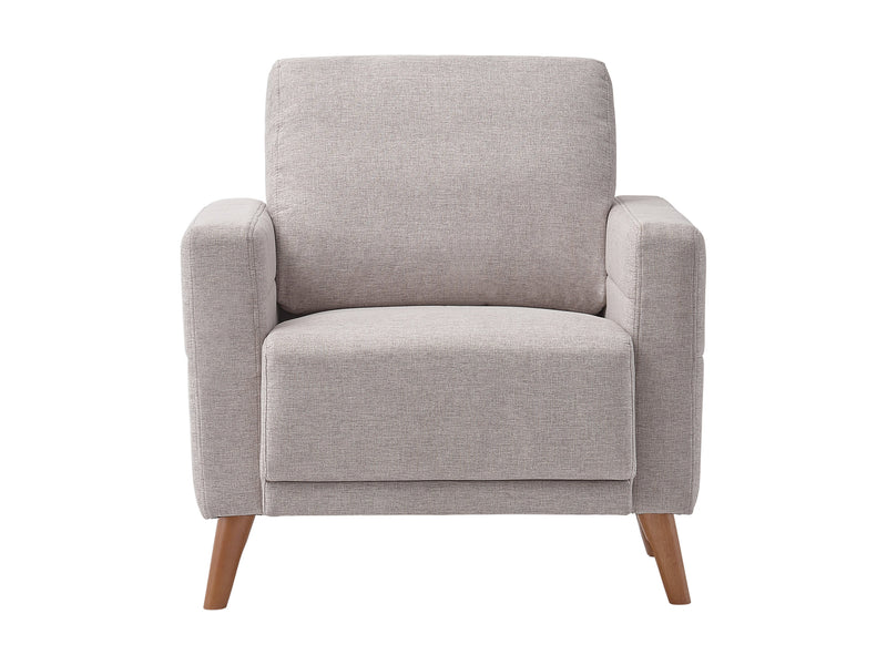 light grey Modern Armchair Clara Collection product image by CorLiving