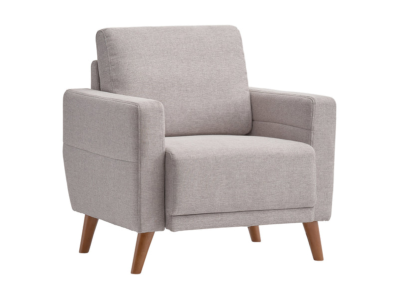 light grey Modern Armchair Clara Collection product image by CorLiving