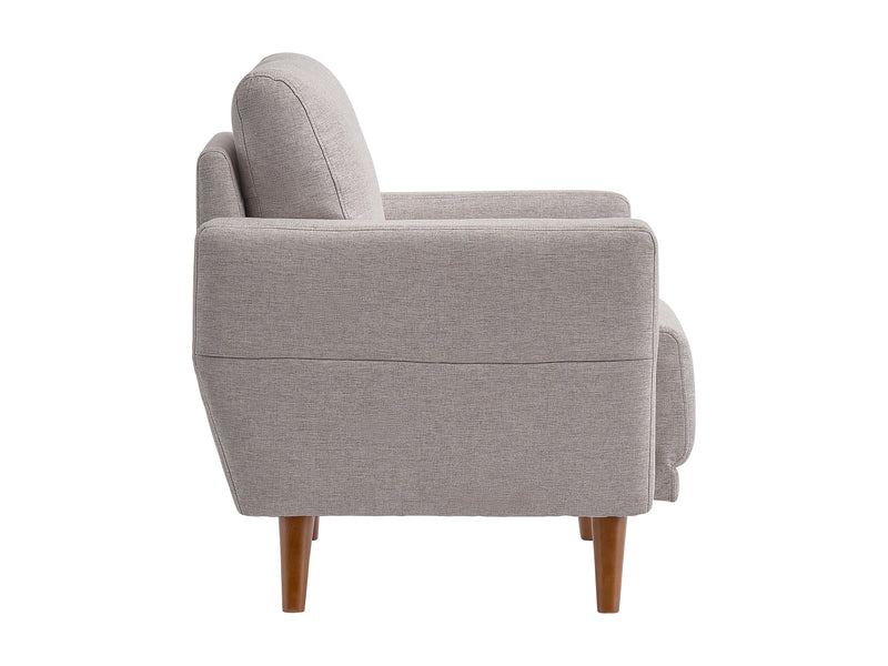 light grey Modern Armchair Clara Collection product image by CorLiving