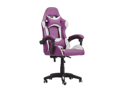 purple and white Reclining Gaming Chair Ravagers Collection product image by CorLiving#color_purple-and-white