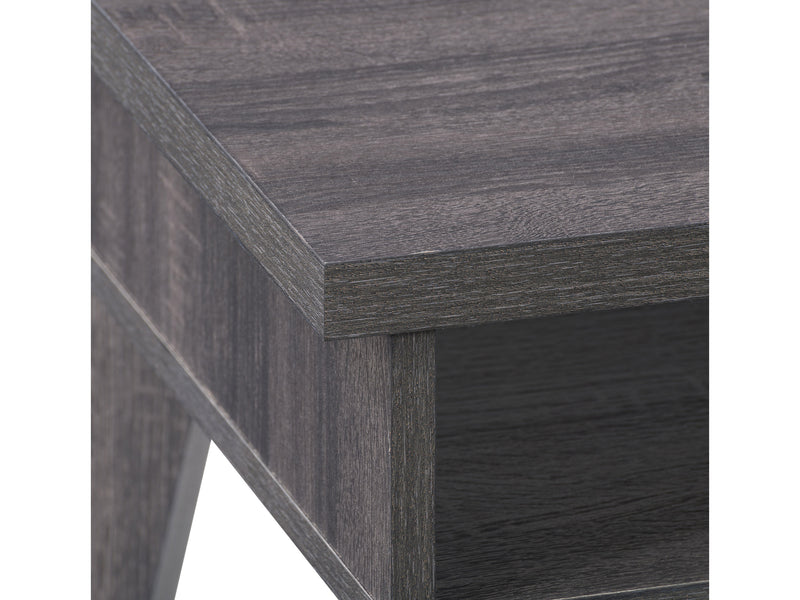 dark grey Mid Century End Table Hollywood Collection detail image by CorLiving