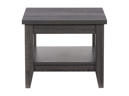 Modern side table with a light wood finish, featuring a single drawer and sleek black metal legs. Ideal for contemporary living rooms or bedrooms, providing stylish storage and display space.